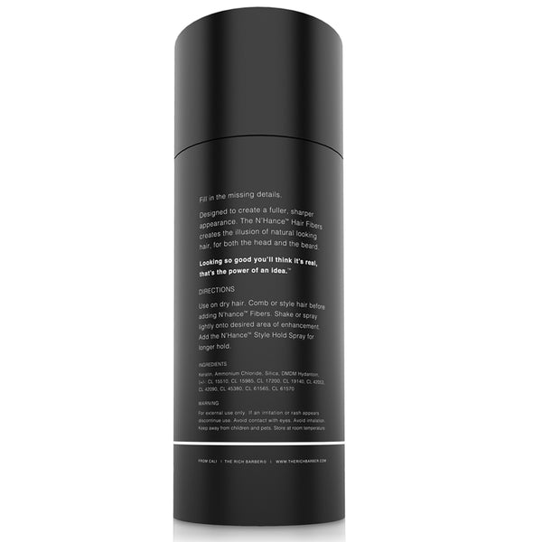N'hance™ Pro Barber Kit II - 4-in-1 Hair Building Fibers, Hold Spray & Application Set